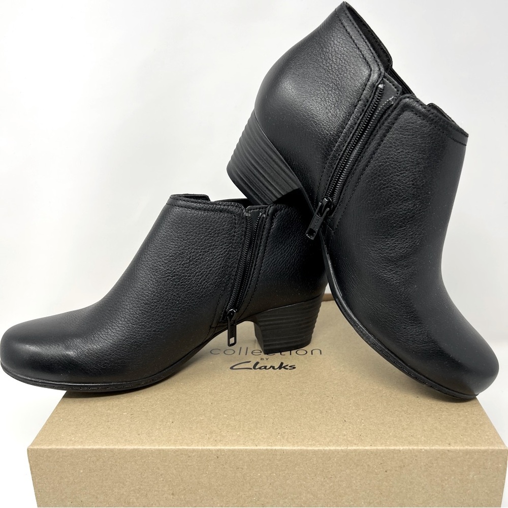 Clarks black ankle bootie - Valarie2hollis